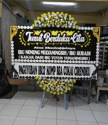 Papan Bunga di Fairmont Jakarta